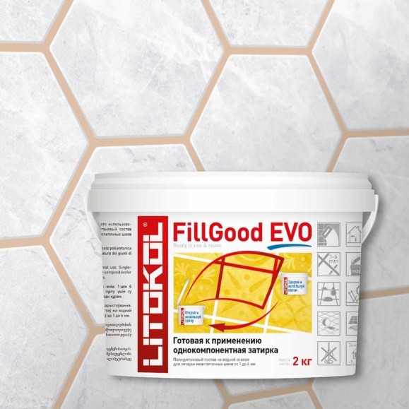 Полиуретановый состав для затирки швов LITOKOL FillGood EVO F.205 TRAVERTINO 496320002