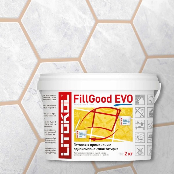 Полиуретановый состав для затирки швов LITOKOL FillGood EVO F.205 TRAVERTINO 496320002