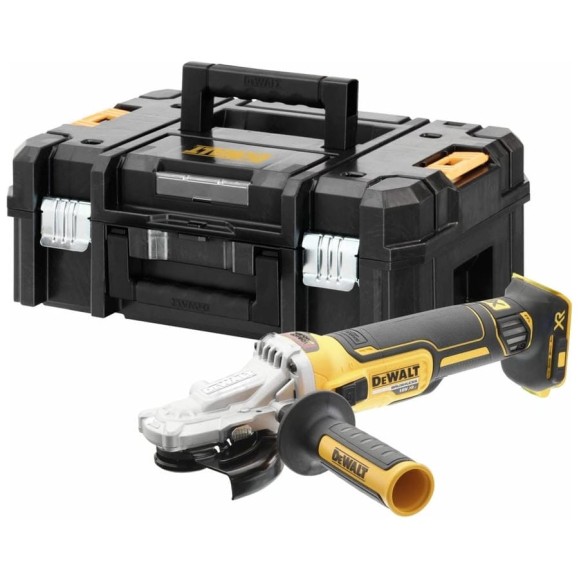 Аккумуляторная угловая шлифмашина DEWALT DCG405FNT, 18 В, 125 мм, 9000 об/мин, без АКБ и ЗУ, в кейсе TSTAK DCG405FNT-XJ Аккумуляторная угловая шлифмашина DEWALT DCG405FNT, 18 В, 125 мм, 9000 об/мин, без АКБ и ЗУ, в кейсе TSTAK DCG405FNT-XJ