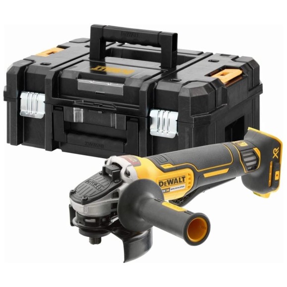 Аккумуляторная угловая шлифмашина DEWALT DCG406NT, 18 В, 125 мм, 9000 об/мин, без АКБ и ЗУ, в кейсе TSTAK DCG406NT-XJ Аккумуляторная угловая шлифмашина DEWALT DCG406NT, 18 В, 125 мм, 9000 об/мин, без АКБ и ЗУ, в кейсе TSTAK DCG406NT-XJ