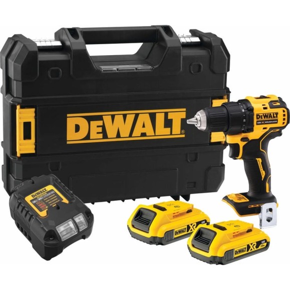 Аккумуляторная дрель-шуруповерт Dewalt DCD708D2T, 18 В, 1650 об/мин, с 2 АКБ 2 Ач и ЗУ, в кейсе TSTAK DCD708D2T-QW Аккумуляторная дрель-шуруповерт Dewalt DCD708D2T, 18 В, 1650 об/мин, с 2 АКБ 2 Ач и ЗУ, в кейсе TSTAK DCD708D2T-QW
