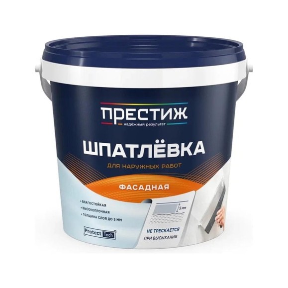 Шпатлевка фасадная ПРЕСТИЖ 1,5 кг 260715 Шпатлевка фасадная ПРЕСТИЖ 1,5 кг 260715