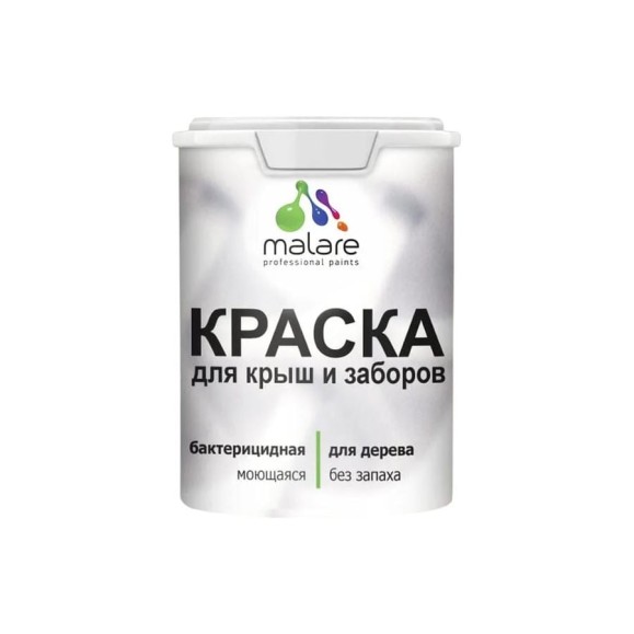 Резиновая краска MALARE для деревянного забора, по дереву для наружных и внутренних работ, без запаха полуглянцевая, лайм, 1 кг. КДЗЛЛАИПГ0100 Резиновая краска MALARE для деревянного забора, по дереву для наружных и внутренних работ, без запаха полуглянцевая, лайм, 1 кг. КДЗЛЛАИПГ0100