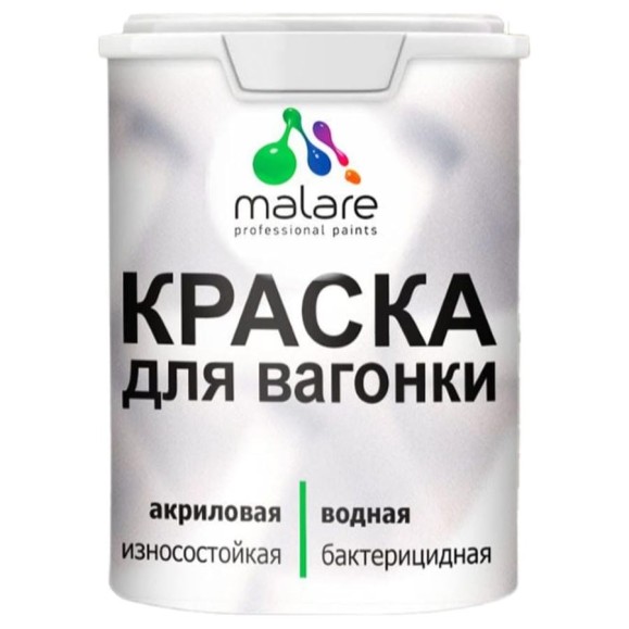 Резиновая краска MALARE для вагонки для дерева с антисептическим эффектом, без запаха, полуглянцевая, перо павлина, 1 кг КВГНКЛПЕППГ0100 Резиновая краска MALARE для вагонки для дерева с антисептическим эффектом, без запаха, полуглянцевая, перо павлина, 1 кг КВГНКЛПЕППГ0100