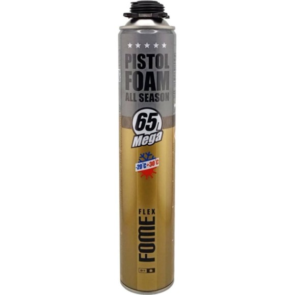 Пистолетная пена FOME FLEX All Season Mega Pistol Foam 65 л, 870 мл 01-3-2-009