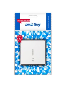 Выключатель проходной Smartbuy 1-клавишный с индикатором 10А белый Сириус SBE-07w-10-SW12-1 Выключатель проходной Smartbuy 1-клавишный с индикатором 10А белый Сириус SBE-07w-10-SW12-1