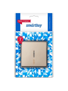 Выключатель проходной Smartbuy 1-клавишный с индикатором 10А шампань Сириус (SBE-07w-10-SW12-1) SBE-07c-10-SW12-1 Выключатель проходной Smartbuy 1-клавишный с индикатором 10А шампань Сириус (SBE-07w-10-SW12-1) SBE-07c-10-SW12-1