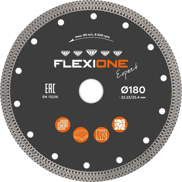 Алмазный диск Flexiоne Expert 180х22.2 мм, керамогранит 50000272 Алмазный диск Flexiоne Expert 180х22.2 мм, керамогранит 50000272