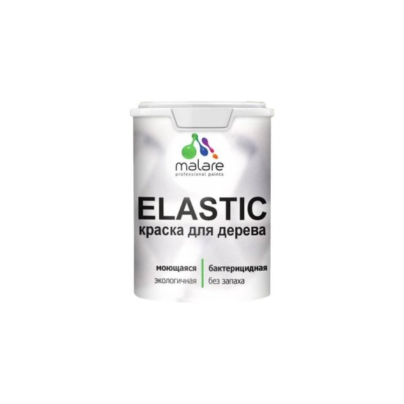 Краска резиновая по дереву MALARE Elastic, акриловая для наружных и внутренних работ, без запаха, полуглянцевая, свежий орегано, 2 кг КЭЛСТЛСВОПГ0200 Краска резиновая по дереву MALARE Elastic, акриловая для наружных и внутренних работ, без запаха, полуглянцевая, свежий орегано, 2 кг КЭЛСТЛСВОПГ0200