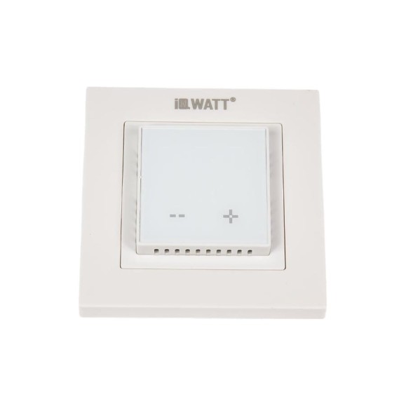 Терморегулятор для теплого пола IQWATT IQ THERMOSTAT D с сенсорными кнопками, не программируемый, белый 416 Терморегулятор для теплого пола IQWATT IQ THERMOSTAT D с сенсорными кнопками, не программируемый, белый 416