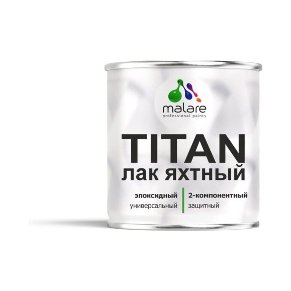 Лак эпоксидный 2К MALARE TITAN яхтный, двухкомпонентный, универсальный, влагостойкий, износостойкий, прозрачный глянцевый (0.7 кг + 0.2 кг отвердитель) ЭЛЯХТПРГ0070 Лак эпоксидный 2К MALARE TITAN яхтный, двухкомпонентный, универсальный, влагостойкий, износостойкий, прозрачный глянцевый (0.7 кг + 0.2 кг отвердитель) ЭЛЯХТПРГ0070