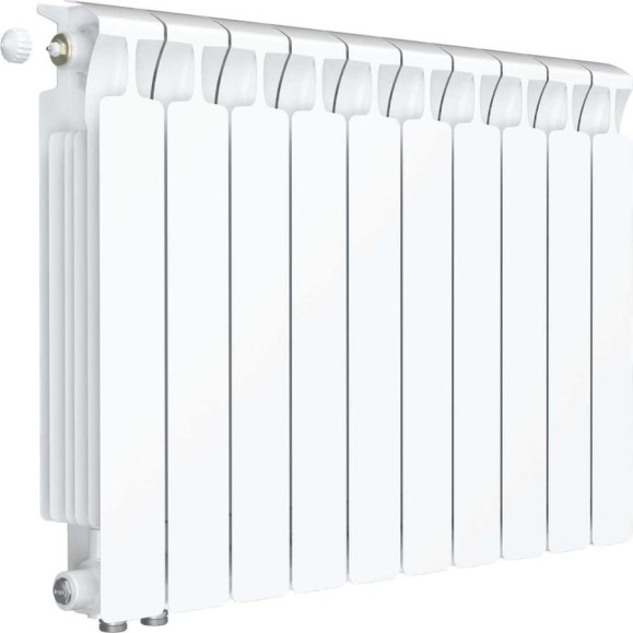 Биметаллический радиатор RIFAR MONOLIT Ventil 500 10 секц. нижн. лев. R-MN-500-10-VL