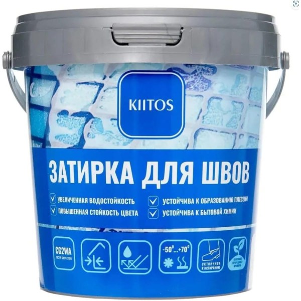 Затирка для швов KIITOS №43 светло-серый 1кг 7930123610639
