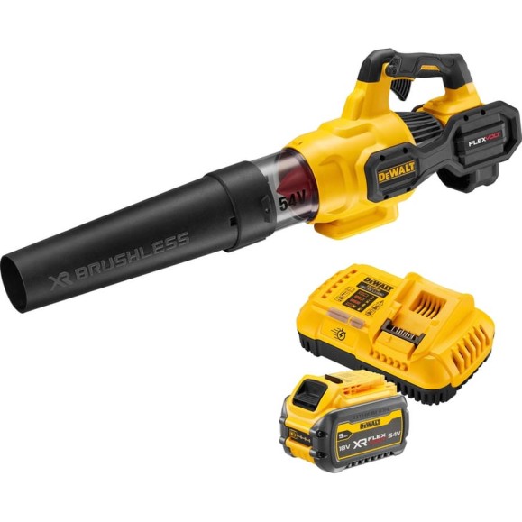 Аккумуляторная воздуходувка Dewalt DCMBA572x1, 54 В, 1019 м³/ч, с АКБ 3 Ач и ЗУ DCMBA572X1-QW Аккумуляторная воздуходувка Dewalt DCMBA572x1, 54 В, 1019 м³/ч, с АКБ 3 Ач и ЗУ DCMBA572X1-QW