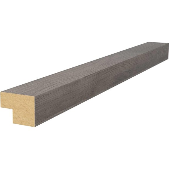 Торцевая рейка Cosca Decor 25x19x2750 мм, МДФ, дуб старинный светло-серый 00-00076260 Торцевая рейка Cosca Decor 25x19x2750 мм, МДФ, дуб старинный светло-серый 00-00076260