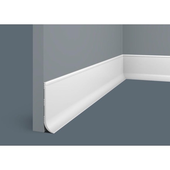 Плинтус Cosca Decor 80x18x2000 мм, экополимер, PL003 00-00081049