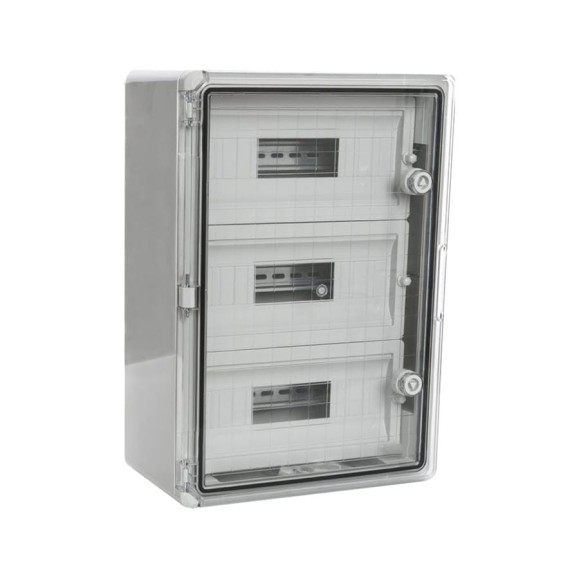 Корпус пластиковый распределительный ЩРН-45 IP65 прозрачная дверь 500x350x190 Промрукав PR08.26504 Корпус пластиковый распределительный ЩРН-45 IP65 прозрачная дверь 500x350x190 Промрукав PR08.26504