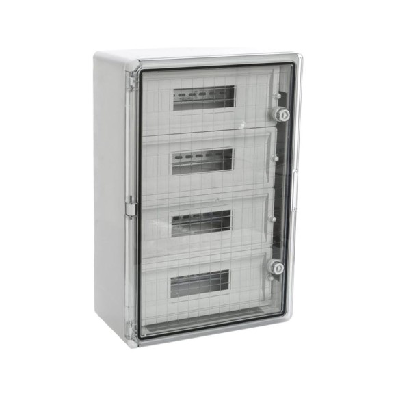 Корпус пластиковый распределительный ЩРН-60 IP65 прозрачная дверь 600x400x200 Промрукав PR08.26505 Корпус пластиковый распределительный ЩРН-60 IP65 прозрачная дверь 600x400x200 Промрукав PR08.26505
