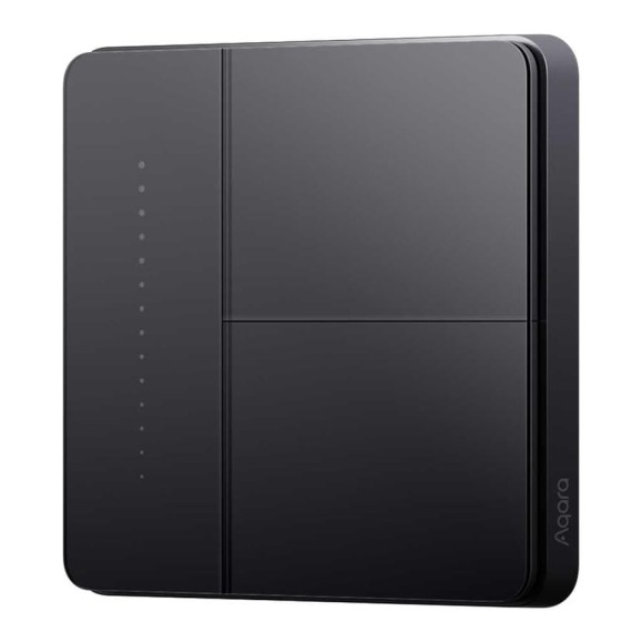Умный настенный выключатель AQARA Z1 Pro (2 клавиши), цвет: серый, модель ZNQBKG43LM_gr Умный настенный выключатель AQARA Z1 Pro (2 клавиши), цвет: серый, модель ZNQBKG43LM_gr