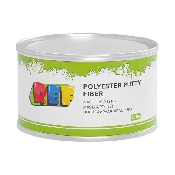 Шпатлевка со стекловолокном REF Polyester Putty FIBER 1,8кг R02218 Шпатлевка со стекловолокном REF Polyester Putty FIBER 1,8кг R02218
