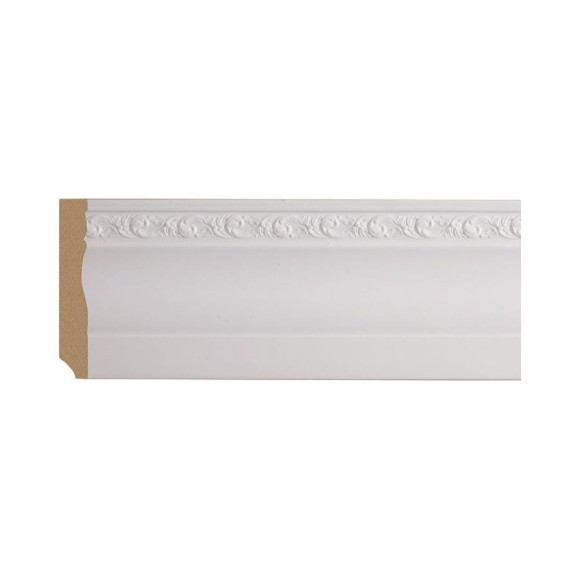 Плинтус Cosca Decor интерьерный багет, 95x14x2400 мм, Белый СПБ016620 Плинтус Cosca Decor интерьерный багет, 95x14x2400 мм, Белый СПБ016620