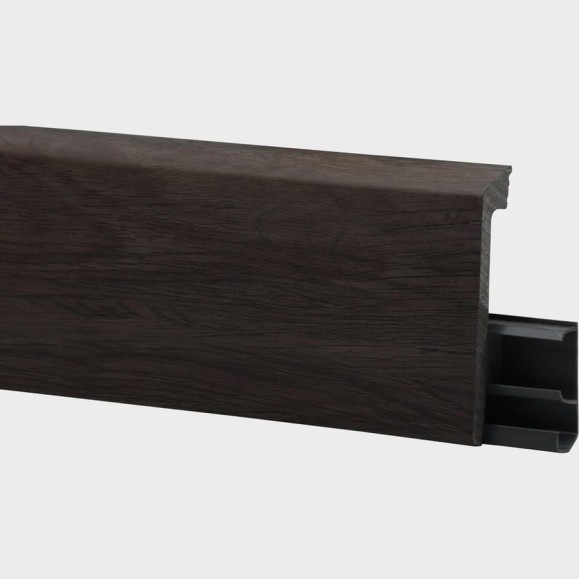 Плинтус FLOORWOOD HDPS WINART PRO напольный, универсальный монтаж, 80 мм, 2 м, Quadro, Венге Африка Т0030657 Плинтус FLOORWOOD HDPS WINART PRO напольный, универсальный монтаж, 80 мм, 2 м, Quadro, Венге Африка Т0030657