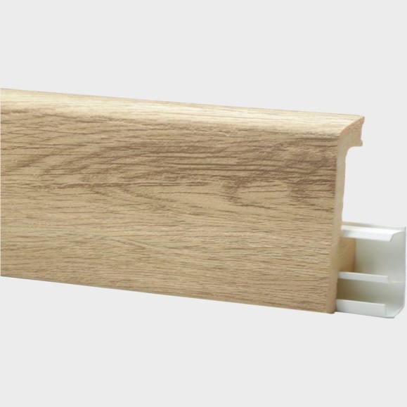 Плинтус FLOORWOOD HDPS WINART PRO напольный, универсальный монтаж, 80 мм, 2 м, 20 шт, Quadro, Байкал Т0030646 Плинтус FLOORWOOD HDPS WINART PRO напольный, универсальный монтаж, 80 мм, 2 м, 20 шт, Quadro, Байкал Т0030646