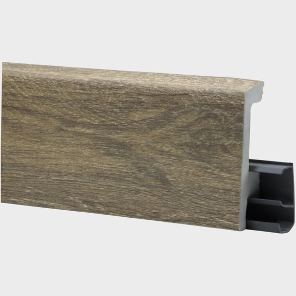 Плинтус FLOORWOOD HDPS WINART PRO напольный, универсальный монтаж, 80 мм, 2 м, 20шт, Quadro, Дуб Орнетте Т0030650 Плинтус FLOORWOOD HDPS WINART PRO напольный, универсальный монтаж, 80 мм, 2 м, 20шт, Quadro, Дуб Орнетте Т0030650