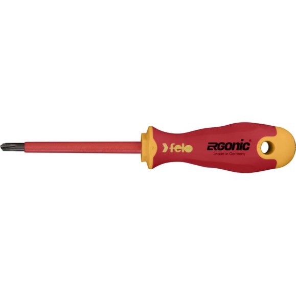 Диэлектрическая крестовая отвертка Felo Ergonic +/- H 2X 100 41620390 Диэлектрическая крестовая отвертка Felo Ergonic +/- H 2X 100 41620390