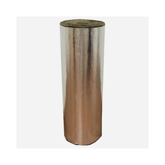 Базальтовый мат с фольгой BASFIBER 10000x1000x6 мм, 10 м2, огнеупорный, 700 С EI 30 БИМ-ВЕНТ 6 EI 30 Базальтовый мат с фольгой BASFIBER 10000x1000x6 мм, 10 м2, огнеупорный, 700 С EI 30 БИМ-ВЕНТ 6 EI 30