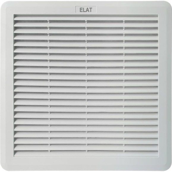 Вентилятор с фильтром ELAT IP54 200x200 мм 316 м3 (вырез 177х177 мм) 50/60 Hz AC230В SFF200 SFF200-230D-CE Вентилятор с фильтром ELAT IP54 200x200 мм 316 м3 (вырез 177х177 мм) 50/60 Hz AC230В SFF200 SFF200-230D-CE