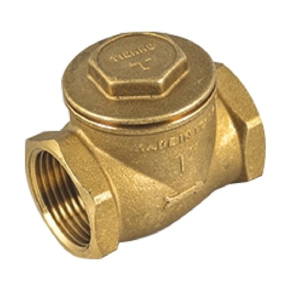 Клапан обратный дисковый Tiemme с металическим затвором G1/2" DN15 PN16 3500135