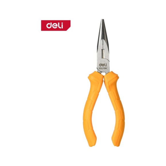 Удлиненные плоскогубцы DELI 160мм DL2106C (сталь 55С, пластиковая рукоять) 168685 Удлиненные плоскогубцы DELI 160мм DL2106C (сталь 55С, пластиковая рукоять) 168685