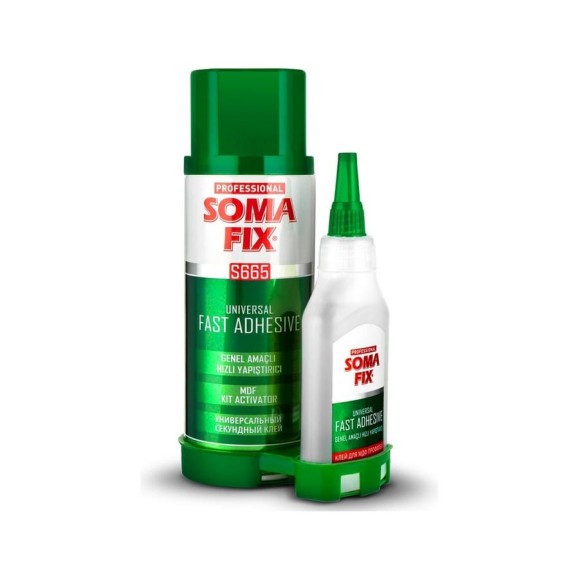 Клей SOMAFIX 2K S665 (100гр 400мл)(цианоакрилатный клей активатор) SOM0008MP Клей SOMAFIX 2K S665 (100гр 400мл)(цианоакрилатный клей активатор) SOM0008MP