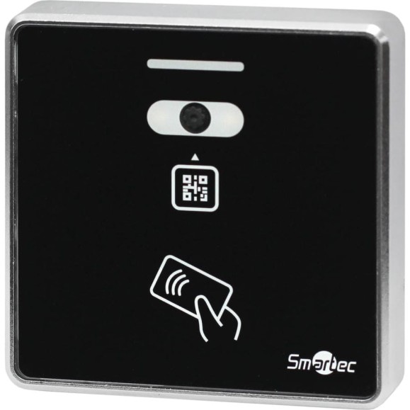 Считыватель QR-кода и EM карт Smartec ST-PR144QEM-BK, интерфейс Wiegand, QR-код 5-20 см, карта 3-6 см smkd0720 Считыватель QR-кода и EM карт Smartec ST-PR144QEM-BK, интерфейс Wiegand, QR-код 5-20 см, карта 3-6 см smkd0720