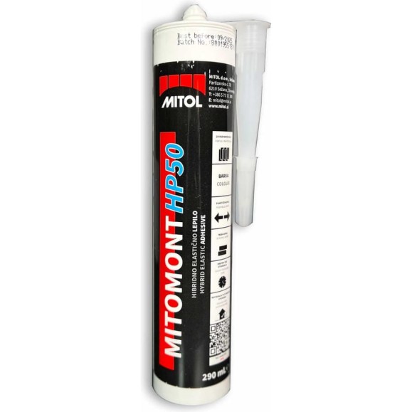 Полимерный клей-герметик MITOL МС MITOMONT HP50 290 мл., белый 3838958532680 Полимерный клей-герметик MITOL МС MITOMONT HP50 290 мл., белый 3838958532680