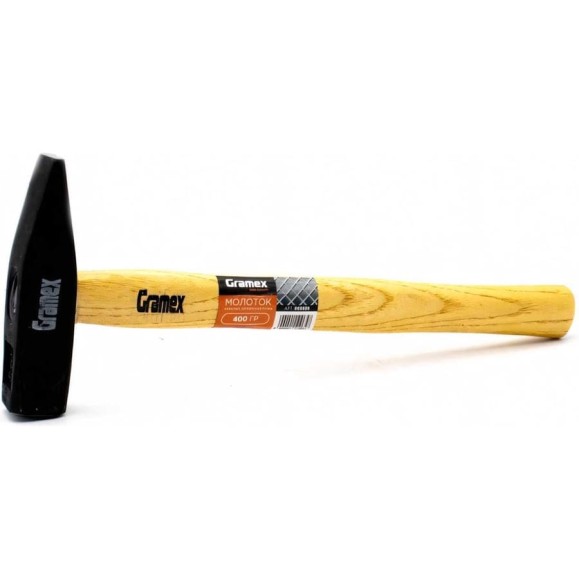 Молоток Gramex 400 г, с деревянной ручкой кованый (6/48) 005939 Молоток Gramex 400 г, с деревянной ручкой кованый (6/48) 005939