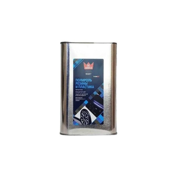 Полироль резины и пластика на основе силикона Re Marco Select (ж/банка), 1 л /9 RM-947