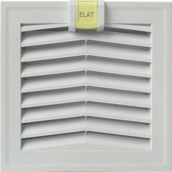 Вентилятор с фильтром ELAT IP54 255x255 мм 1000 м3 (вырез 230×230 мм) 50/60 Hz AC230В FFL255 FFL255-230D-CE