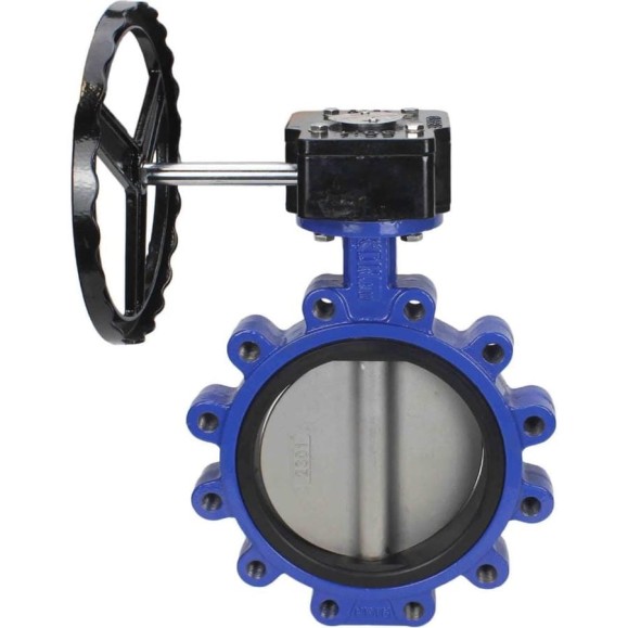 Дисковый затвор DN.ru поворотный QT450-304-EPDM-2W-Fb-R Ду300 Ру16 LUG с редуктором D050-49969 Дисковый затвор DN.ru поворотный QT450-304-EPDM-2W-Fb-R Ду300 Ру16 LUG с редуктором D050-49969