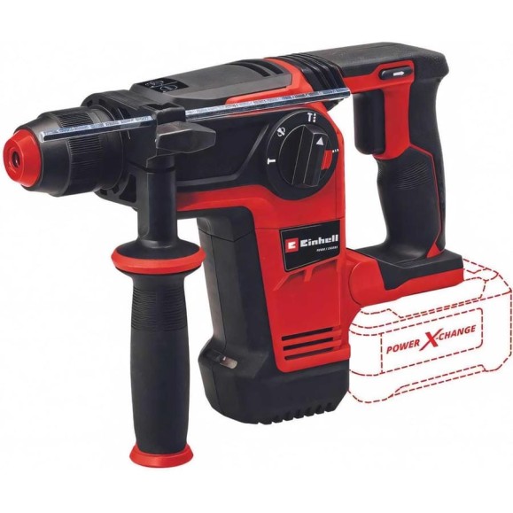 Перфоратор аккумуляторный Einhell PXC TP-HD 18/26 Li BL, 1x18В, SDS+, 2.6Дж, 26мм, 3 режима, кейс, без АКК и ЗУ 4514265 Перфоратор аккумуляторный Einhell PXC TP-HD 18/26 Li BL, 1x18В, SDS+, 2.6Дж, 26мм, 3 режима, кейс, без АКК и ЗУ 4514265