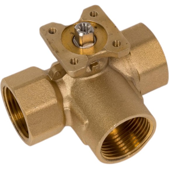 Клапан шаровой трехходовой BVM 3-way DN25-KVS16.0 (BVM) 3-way DN25-KVS16.0 Клапан шаровой трехходовой BVM 3-way DN25-KVS16.0 (BVM) 3-way DN25-KVS16.0