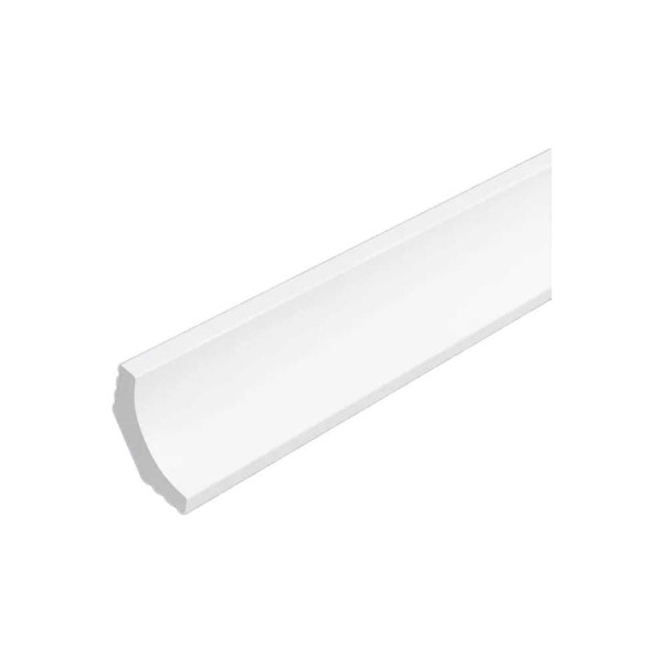 Плинтус СОЛИД Solid потолочный, полимерный, белый, 2,0 м 6 UHD 18/19