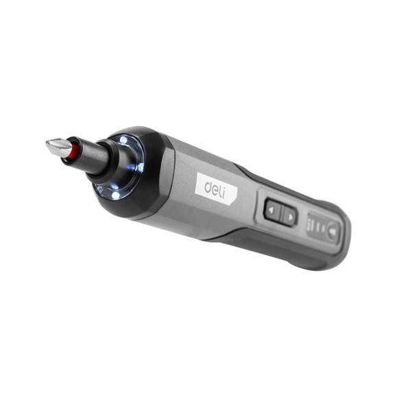 Отвертка аккумуляторная DELI DC160 (4В х 2Ач, 5Нм, 300об/мин, Type-C, набор бит 4 шт, коробка) 162800 Отвертка аккумуляторная DELI DC160 (4В х 2Ач, 5Нм, 300об/мин, Type-C, набор бит 4 шт, коробка) 162800