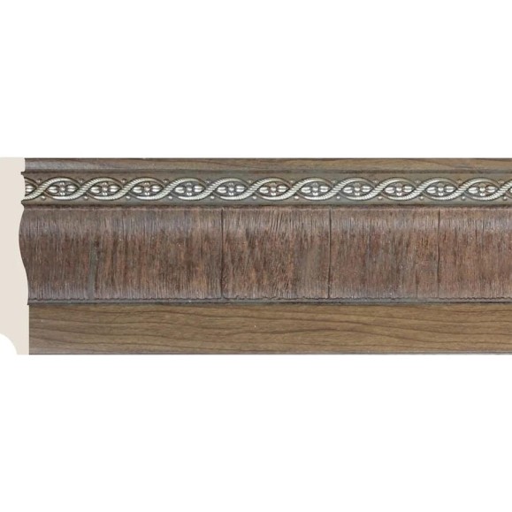 Интерьерный багет Cosca Decor Плинтус 95x14x2400мм, Орех 153- СПБ106282