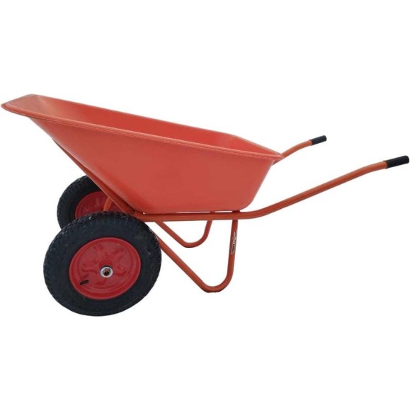 Тачка строительная усиленная 2-х колесная LWI 150 л, 280 кг, сверхпрочное полимерное корыто LWI150х2PROFI Тачка строительная усиленная 2-х колесная LWI 150 л, 280 кг, сверхпрочное полимерное корыто LWI150х2PROFI