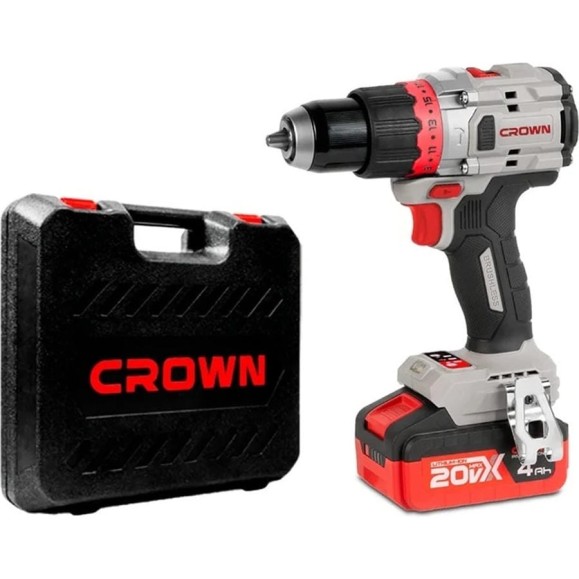 Дрель-шуруповерт ударная аккумуляторная Crown BL CT21127HMX-4 BMC Дрель-шуруповерт ударная аккумуляторная Crown BL CT21127HMX-4 BMC