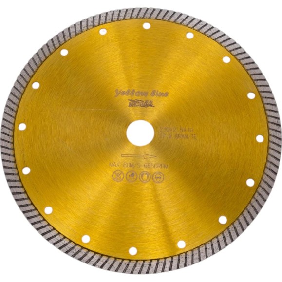 Диск алмазный турбо YL по граниту 230D-2.5T-10W-22.2 MESSER 01-35-230 Диск алмазный турбо YL по граниту 230D-2.5T-10W-22.2 MESSER 01-35-230