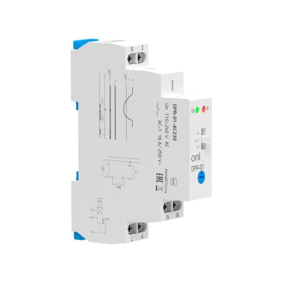 Фотореле ONI OPR-01 1 контакт 230В АС с выносным датчиком OPR-01-AC230 Фотореле ONI OPR-01 1 контакт 230В АС с выносным датчиком OPR-01-AC230