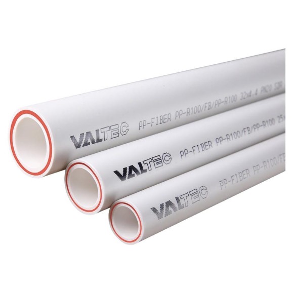 Труба Valtec PP-FIBER арм. стекл., PN 20, 25 MM /белый/ (4м) VTp.700.FB20.25 Труба Valtec PP-FIBER арм. стекл., PN 20, 25 MM /белый/ (4м) VTp.700.FB20.25